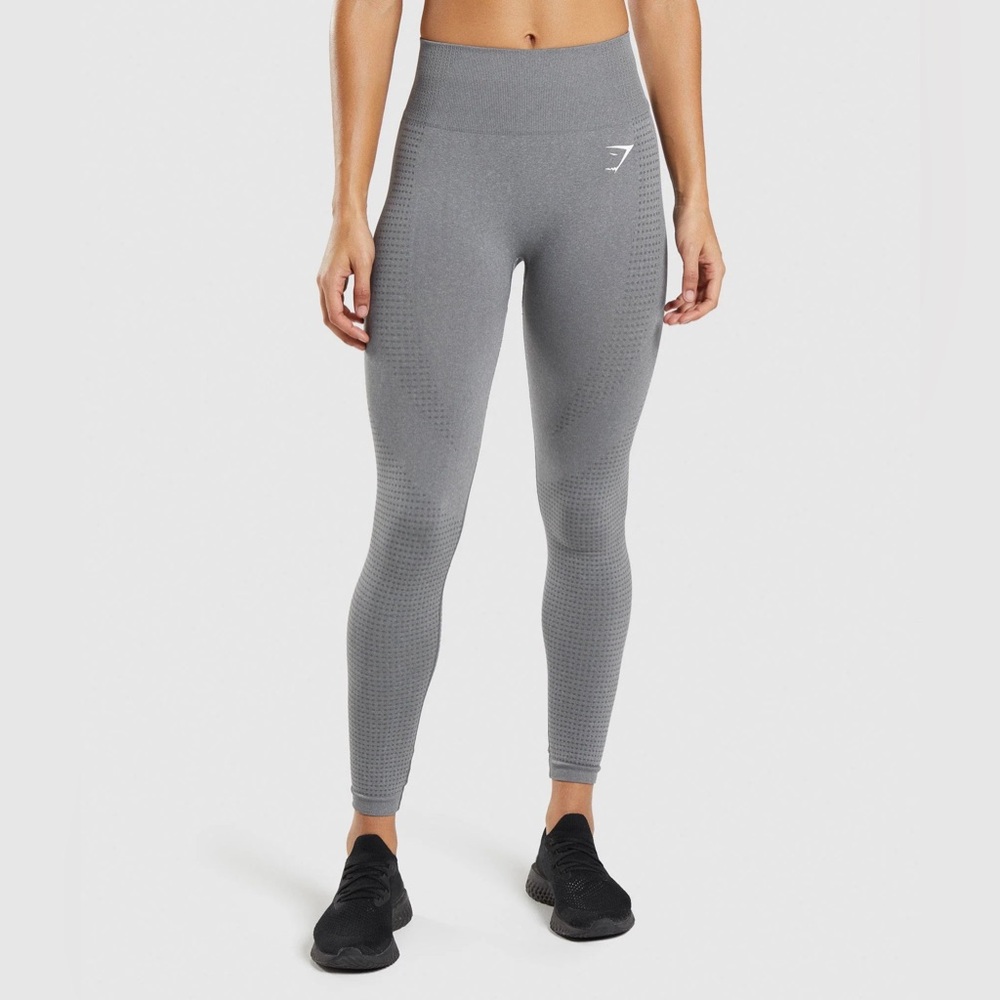 Gymshark Vital Seamless 2.0 Leggings Smokey Grey Marl M Medium